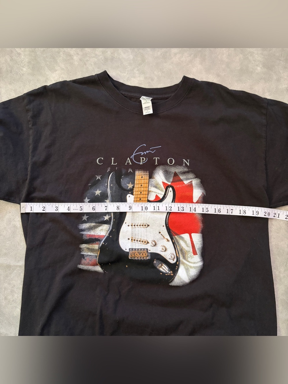 Eric Clapton black oversized short sleeve band tee guitar graphic - Picture 7 of 8